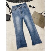quần jeans ống loe size S màu xanh sáng