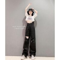 Quần Jeans ống rộng