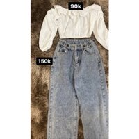 quần jeans ống rộng