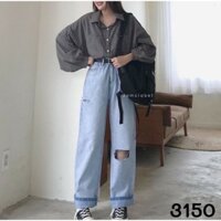 quần jeans ống rộng