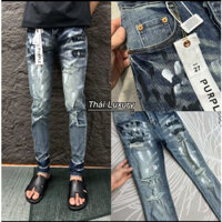 quần jeans pp xanh bạc rách gối 4 cúc được ktra hàng