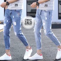 Quần jeans rách bụi bặm phá cách mạnh mẽ kiểu dáng thời thượng hot hit 2019 AX0611