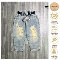 Quần Jeans Rách Xanh Bạc  Chất Chơi,Bé Trai, Hàng QCCC Loại 1