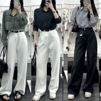 🔥Quần jeans suông kaki KLii vải Qc phom dài 103cm hack dáng🔥KLii sẵn