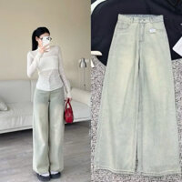 Quần jeans suông mài bạc (ảnh thật/ có sẵn)