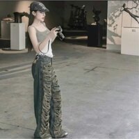 Quần Jeans suông Rách tả tơi kiểu siêu chất- TIMON JEANS