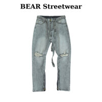 quần jeans ziper sk036 màu xám lông chuột phom slimfit