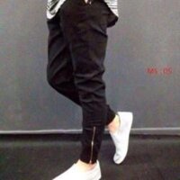 Quần jocker kaki nam nữ - Đen,XL