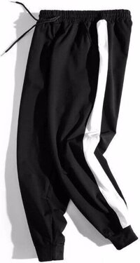 Quần Jogger 1 sọc - Quần 1 line bo nỉ thun nam nữ phong cách Hàn Quốc vải dày mịn Unisex - Size M