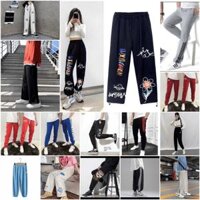 Quần jogger form quần ống rộng vải nỉ ép 2 màu Đen Xám,Có size hot phong cách đường phố siêu ngầu - Hàng Có Sẵn - Quần nỉ dài bất kì,L-60kg