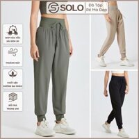 Quần Jogger Gym Yoga Chạy Bộ Ống Rộng Cạp Chun Thể Thao Vải Dù Nhẹ Thoáng Solo Sportswear 2032