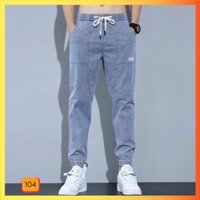 Quần Jogger Jeans Nam Thể Thao Rin Chất Bò cao cấp Ống Bó Co Giãn HG302