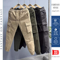 Quần Jogger Kaki - JG3 Quần Jogger Túi Hộp Cao Cấp Nam Cạp Chun Bo Gấu Vải Cotton MQ LUXURY Fantasy