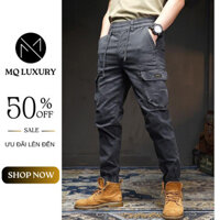 Quần Jogger Kaki - JG3 Quần Jogger Túi Hộp Cao Cấp Nam Cạp Chun Bo Gấu Vải Kaki Xịn MQ LUXURY 79