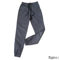 Quần jogger kaki nam nữ chất đẹp, co giãn - Xám,2XL