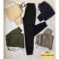 Quần jogger kaki nam nữ chất đẹp, co giãn - Xanh đen,M