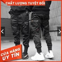 Quần jogger kaki nam túi hộp nhiều túi dây khóa gài màu đen, bền đẹp phong cách hàn quốc(cao cấp) - Hàng nhập khẩu