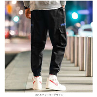 Quần Jogger Kaki Nam Túi Hộp Màu Xanh - Đen - L