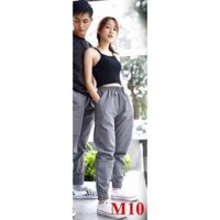 Quần Jogger Kaki Nữ Co Giãn 4D Hàng Xuất Khẩu (Màu Ghi Sáng)