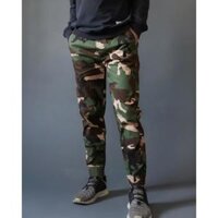 Quần JOGGER Kaki Rằn Ri Quần Lính nam nữ - Chất liệu mềm mịn, dày dặn, mặc cực thoải mái - Minhstore66 - Rằn ri xanh,L