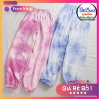 Quần Jogger Loang Màu JG03 Form Unisex Nam Nữ ống rộng có bo, chất nỉ 2 lớp cao cấp phong cách Ulzzang thể thao