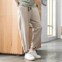 Quần jogger nam  đũi DQ19, quần baggy nam đũi Nhật KDS thanh lịch, thu sinh, lịch thiệp thoáng mát
