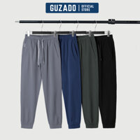 Quần jogger nam GUZADO thể thao, chất vải gió cao cấp, cạp chun co giãn, vận động thoải mái GDC02