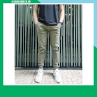 Quần Jogger Nam Năng Động, Khỏe Khoắn | Quần Ống Bó Nam Chất Vải Kaki Co Giãn Nhập Khẩu