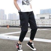 Quần Jogger Nam Nữ Ống Rộng Dài PODA Quần Kaki Dài Túi Hộp Màu Đen Unisex Thời trang Hàn Quốc Rẻ Đẹp QD113