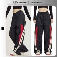 Quần Jogger Nam Nữ, Quần Ống Rộng Unisex Vải Dù Phối Màu Có Dây Rút Gấu Quần URBAN DUO