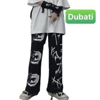 QUẦN JOGGER NAM NỮ UNISEX CHẤT NỈ DÀY DA CÁ ỐNG SUÔNG RỘNG THÊU CHỮ NHẬT RÚT DÂY HÀN QUỐC HOT 2023 - FASHION - ĐEN - XL