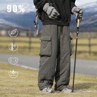 Quần Jogger Nam Ống Rộng Túi Hộp Vải Gió Dù Trần Phao Phong Cách Hàn Quốc L2361