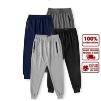 Quần Jogger Nam Thể Thao Thun Khóa Túi Mềm Mịn Thoáng Mát Giành Cho Nam Và Nữ
