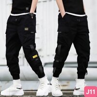 Quần jogger nam túi hộp bo chân màu đen không rách chất kaki cao cấp co dãn 4 chiều baggy thể thao nam havado11 mới