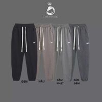 Quần Jogger Nam UMA STORE Nhung Tăm Giữ Chất Liệu Nỉ Nhung Mềm Ấm Áp Gấu Bo Q07