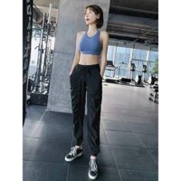 QUẦN JOGGER NHÚN VẢI DÙ THỂ THAO GYM/Yoga