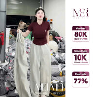 Quần Jogger Nỉ Unisex Form Rộng Lưng Chun Co Giãn - Quần Thể Thao Nữ Phong Cách Mei Fashion 98