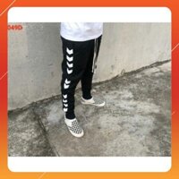 Quần Jogger Nỉ Viền Trắng Mũi Tên Cực Ngầu