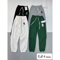 Quần Jogger nữ chữ C lưng chun bo gấu dây rút kiểu dáng bom thể thao