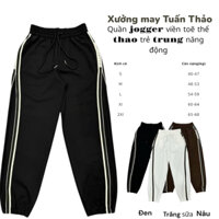 Quần Jogger nữ, Quần Bom Thể Thao Cạp Chun Chất Umi Hàn Co Giãn 4 Chiều