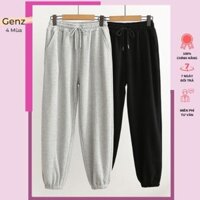 Quần jogger ,quần jogging nam,nữ bo gấu trơn vải thun da cá cá tính