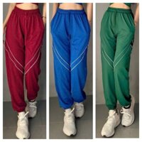 Quần jogger thể thao cho nữ chất poly lạnh dày dặn co giãn 4 chiều tập gym,yoga,earobic