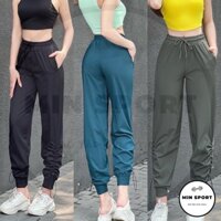 Quần Jogger Thể Thao Nữ Rút Dây Vải Dù Tập Gym, Chạy Bộ, Phượt - QJ012