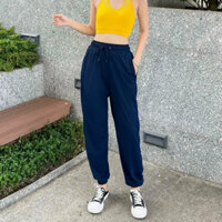 Quần Jogger Thể Thao Nữ Newtick Ống Rộng Chất Thun Lạnh Thoáng Khí, Tập Gym Chạy Bộ, Thể Thao Ngoài Trời