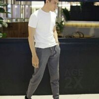 Quần jogger thun gân nam nữ