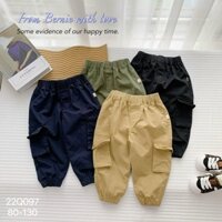 Quần jogger túi hộp Bernie cho bé trai