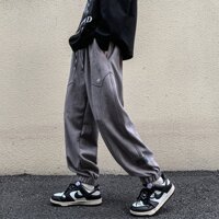 Quần Jogger Unisex Nam Kiểu Dáng Slim Fit Ôm Chân, Chất Vải Nhung QC Bền, Không Nhăn Không Bông Xù JG03