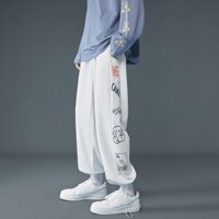 Quần jogger Unisex nam nữ họa tiết họa hình chibi phong cách thể thao chất liệu cao cấp dày dặn.