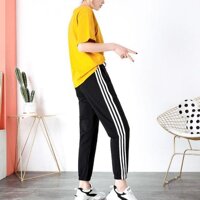 QUẦN KAKI 3 SỌC - Đen,L