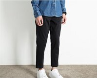 Quần kaki baggy nam nữ cực chất - đen size M